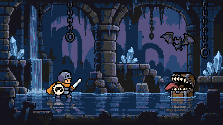 Drowned Abyss: flooded caves and blue crystals